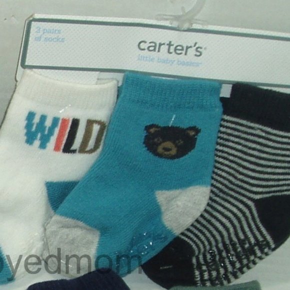 Boys Socks Crew Ankle Lot 14 pair Baby Infant Bear Wild Monster - Picture 3 of 14